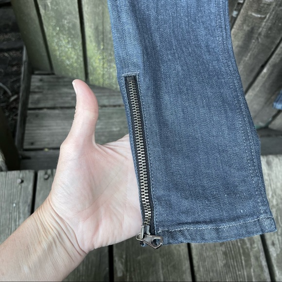 Rag & Bone Jeans Moto Zipper Alice Skinny Jean Sz 28 - Picture 8 of 15